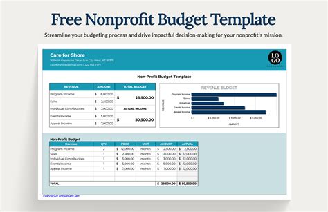 excel templates for nonprofits.